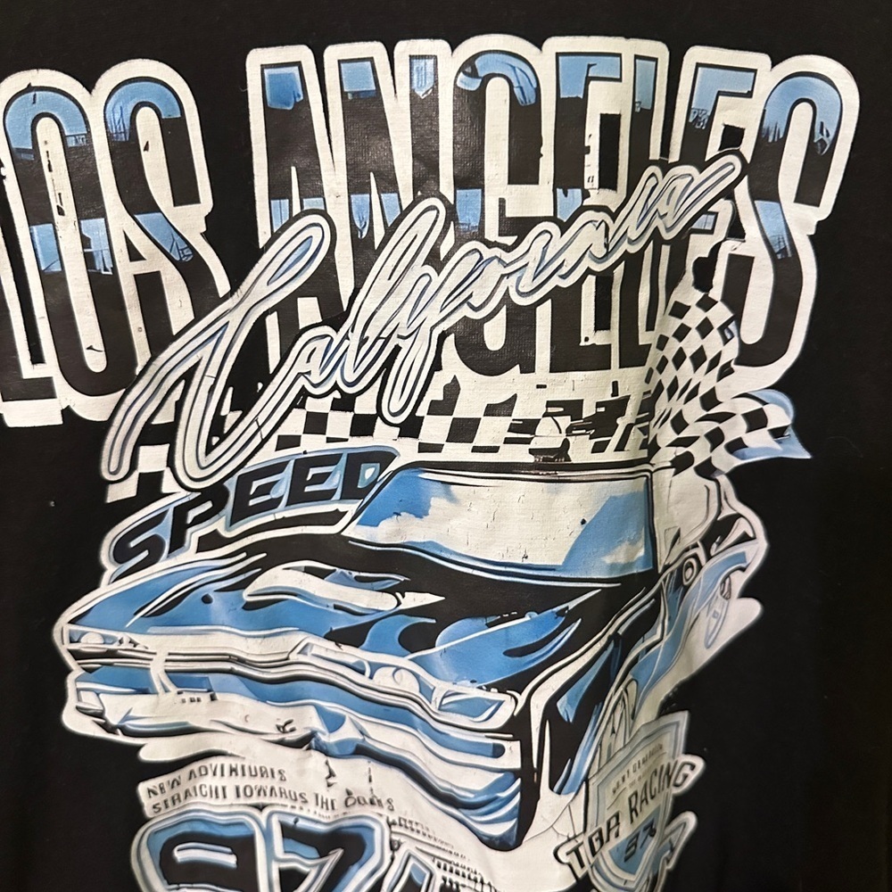 Black Los Angeles Graphic T-Shirt - Picture 2 of 4
